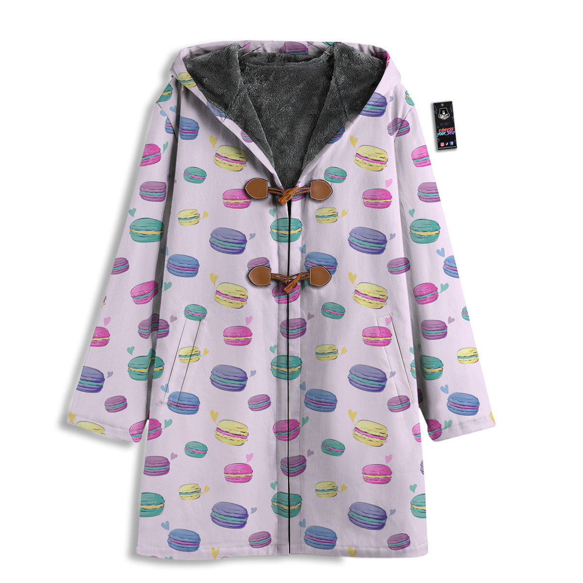 Macaron Print Pattern Men's Windbreaker Jacket-grizzshop