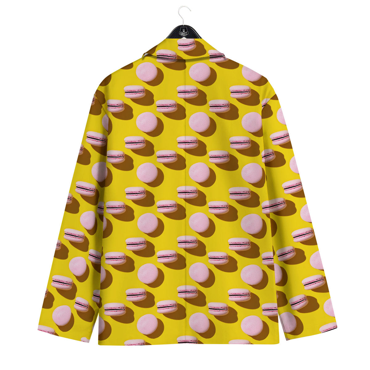 Macaron Yellow And Pink Print Pattern Men's Sport Coat-grizzshop
