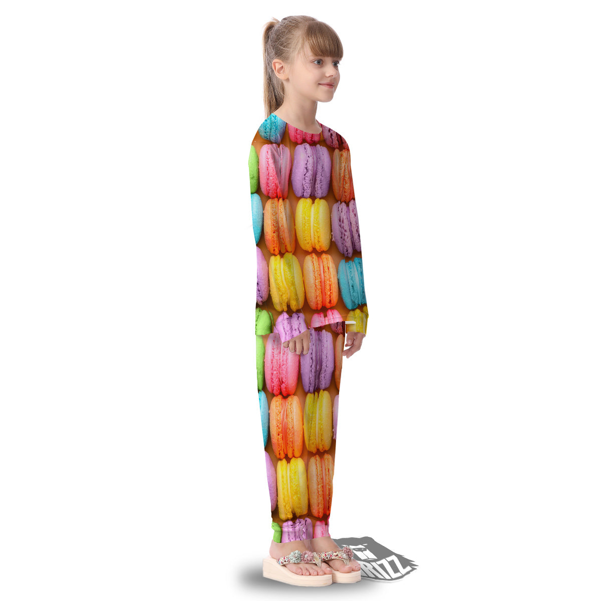 Macarons Colorful Print Kid's Pajamas-grizzshop