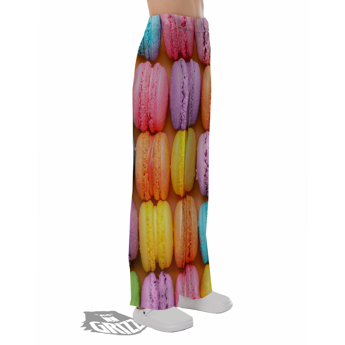Macarons Colorful Print Pajama Pants-grizzshop