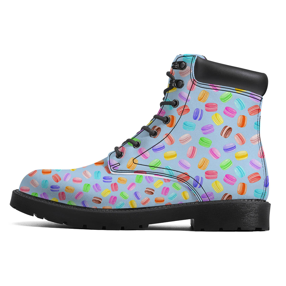 Macarons Colorful Print Pattern Boots-grizzshop