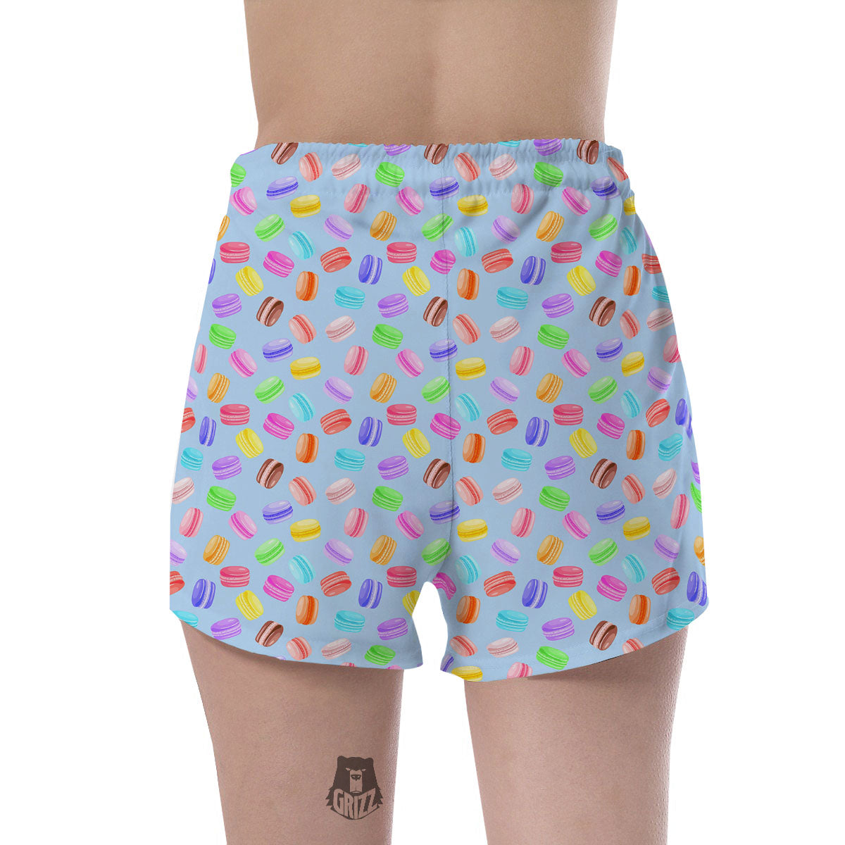 Macarons Colorful Print Pattern Women's Shorts-grizzshop