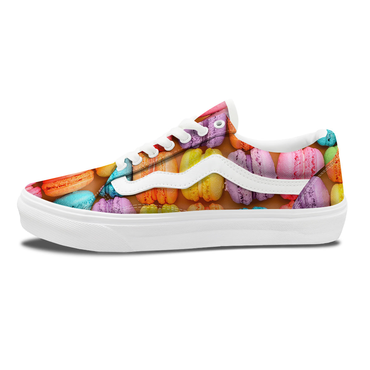 Macarons Colorful Print Skate Shoes-grizzshop