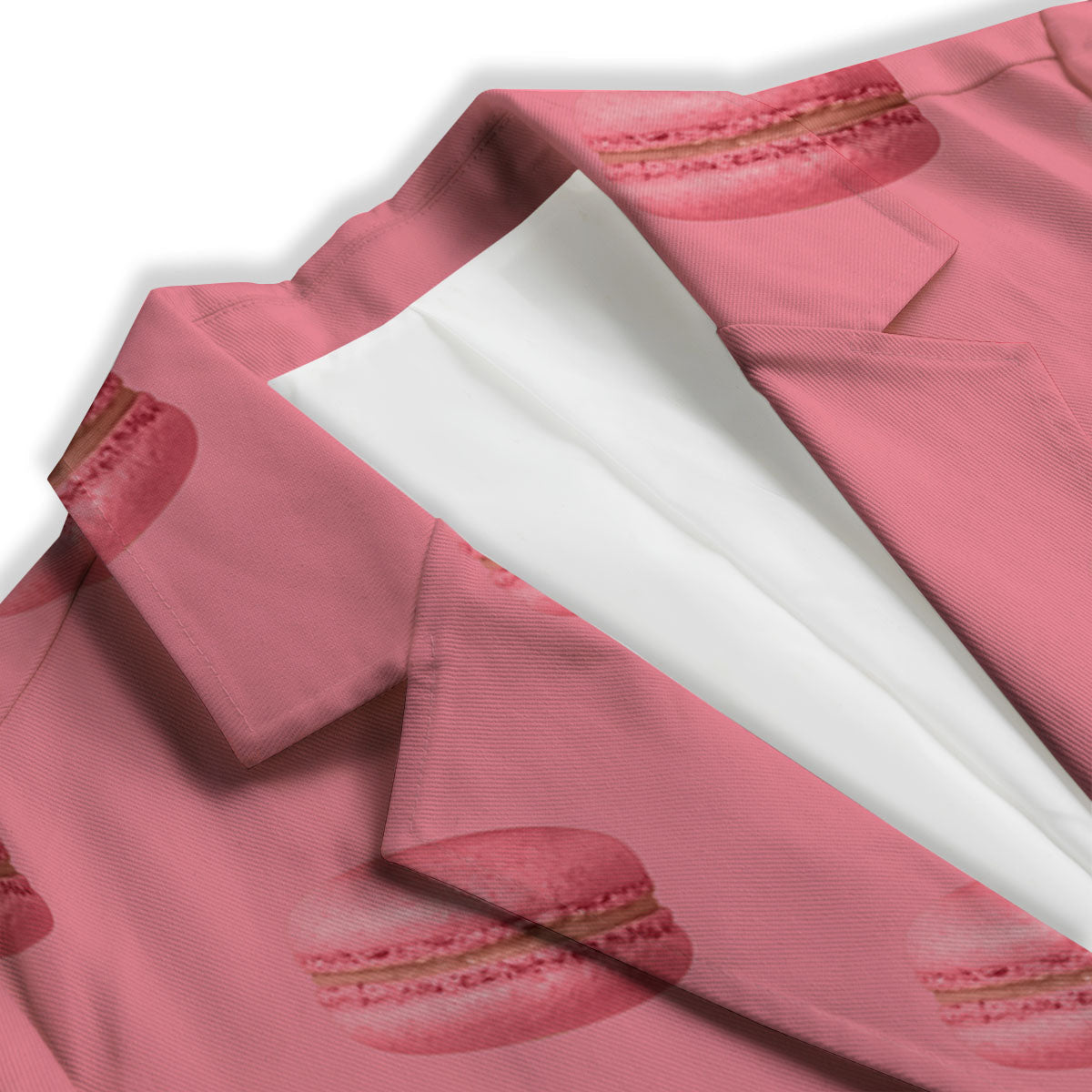 Macarons Pink Print Pattern Women's Blazer-grizzshop