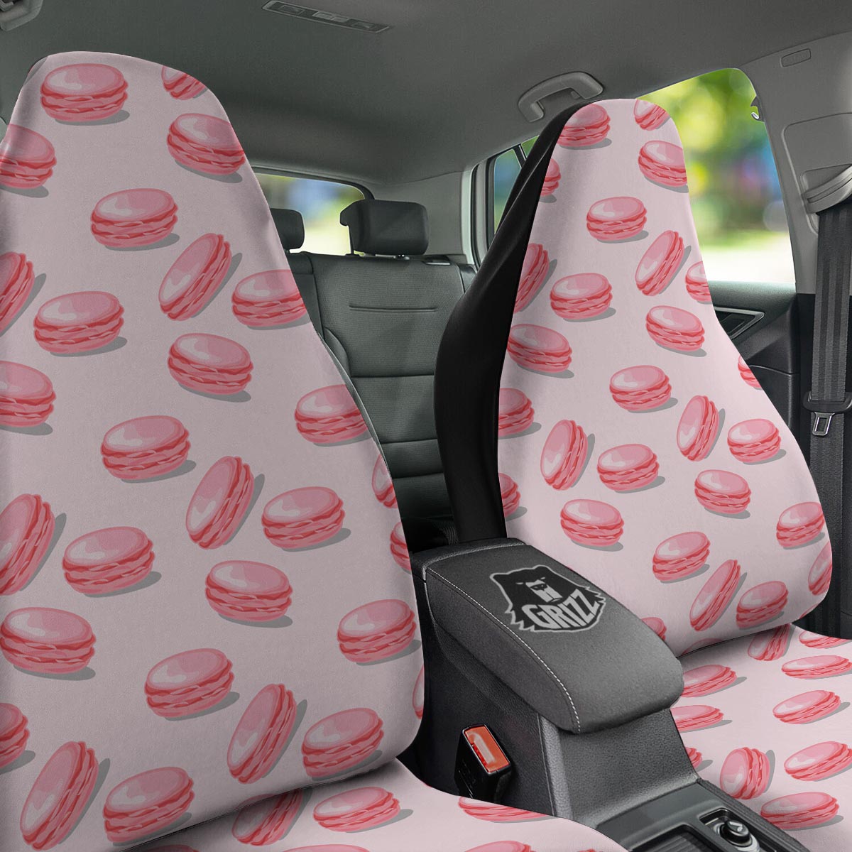 Macarons Sweet Print Pattern Car Seat Covers-grizzshop