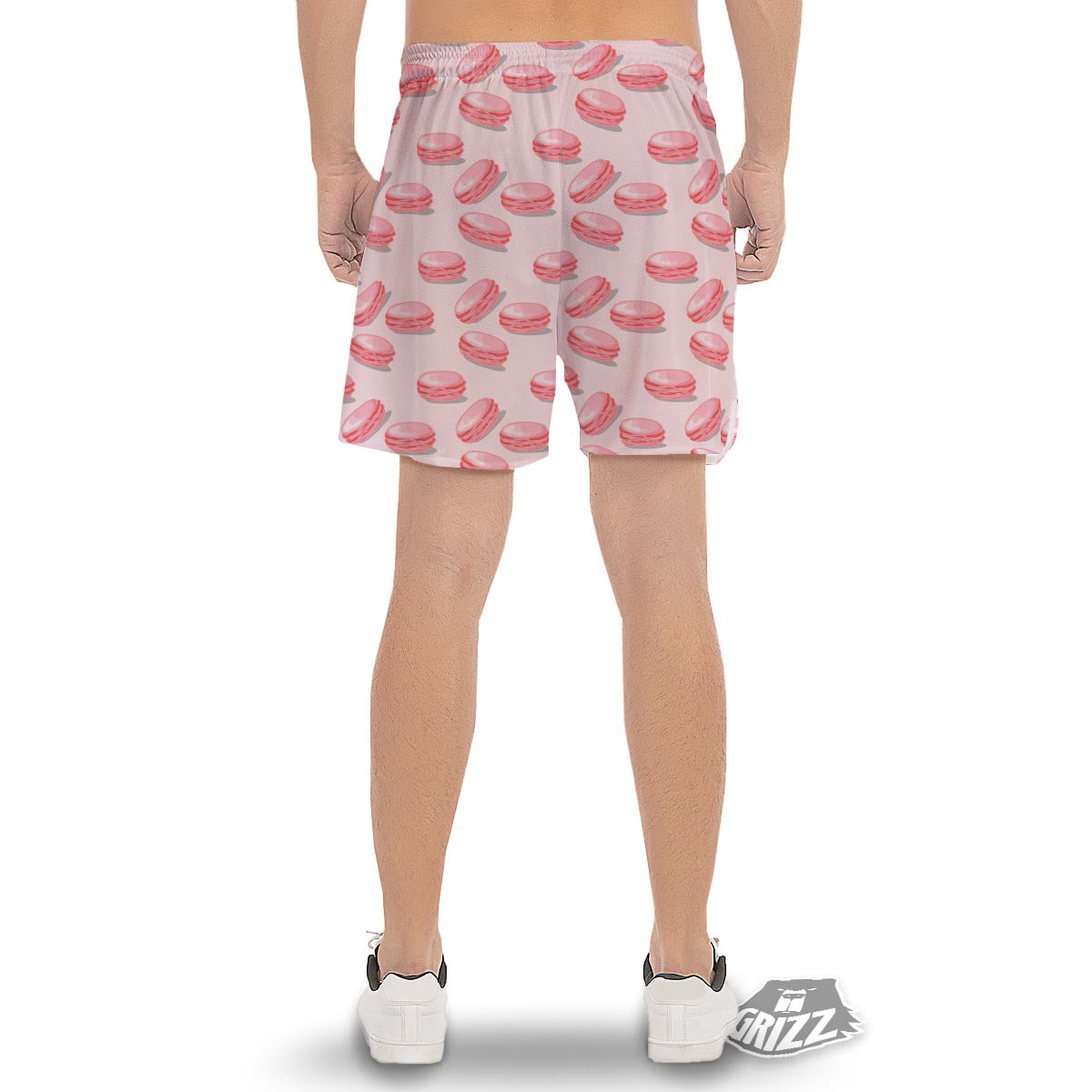 Macarons Sweet Print Pattern Men's Gym Shorts-grizzshop
