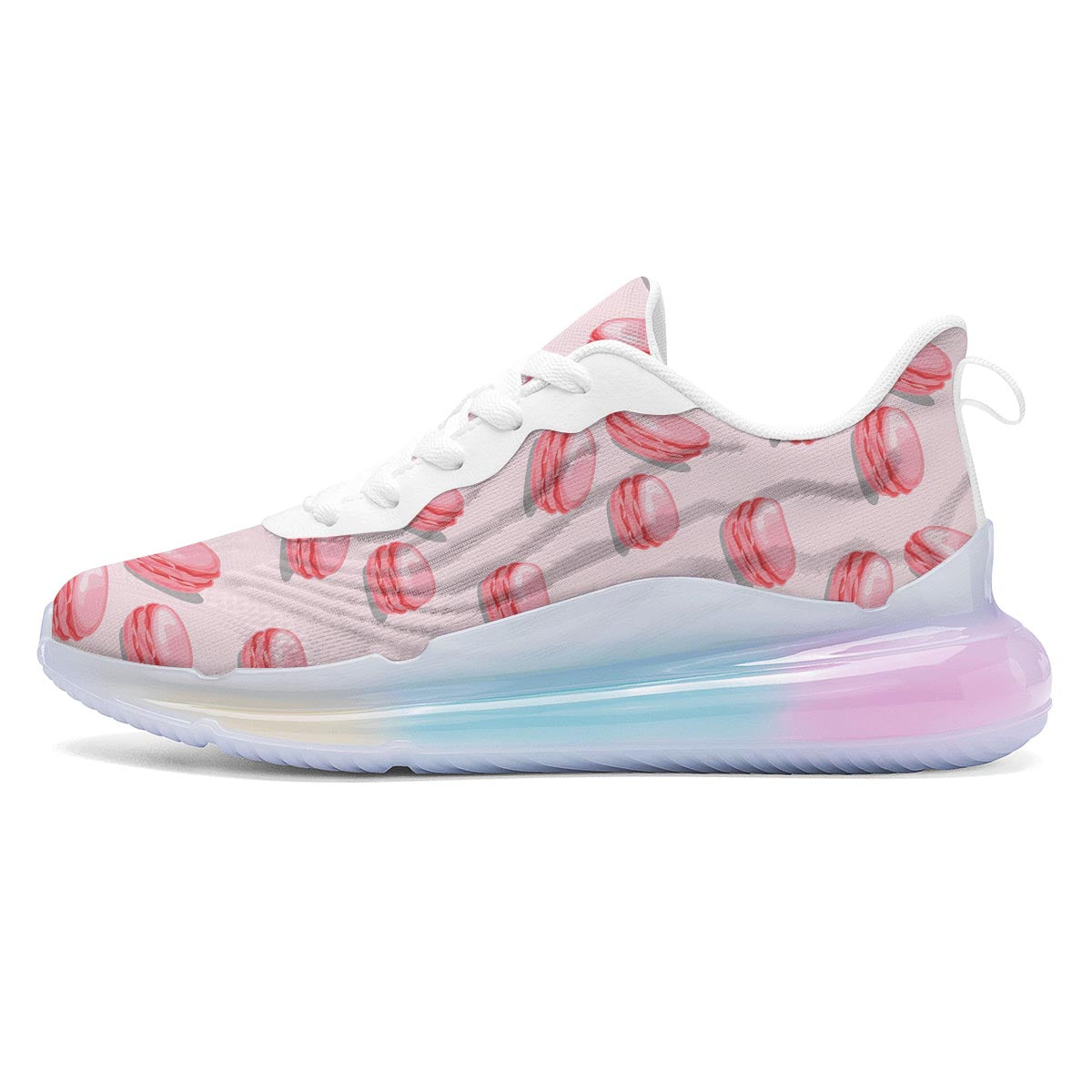 Macarons Sweet Print Pattern Running Sneakers-grizzshop