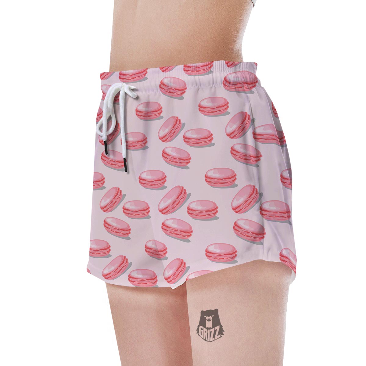 Macarons Sweet Print Pattern Women's Shorts-grizzshop