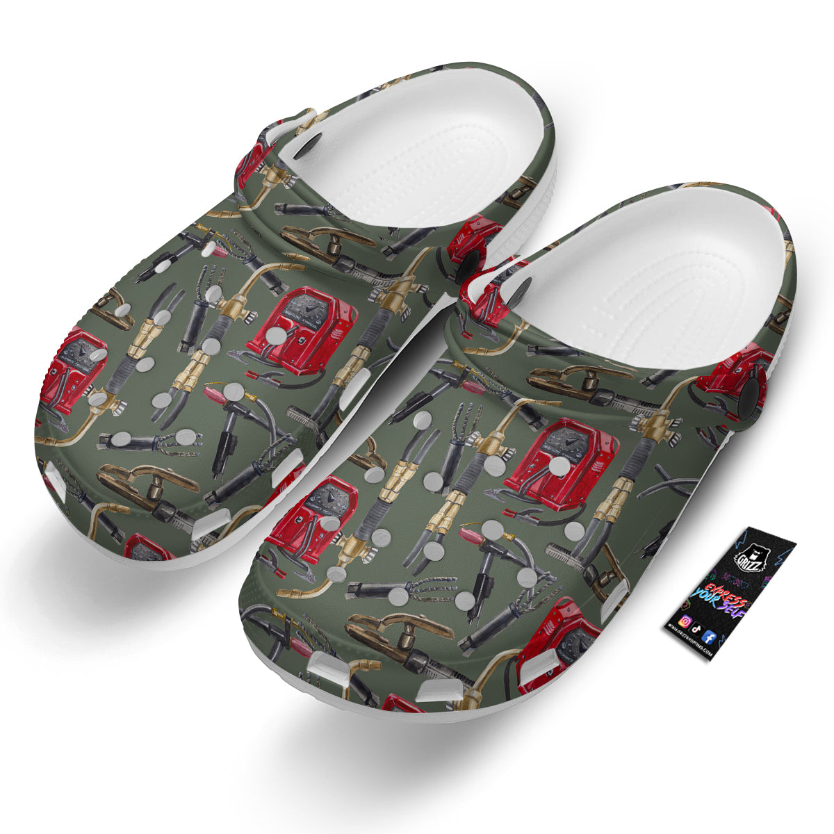 Machine Welding Print Pattern Clog-grizzshop