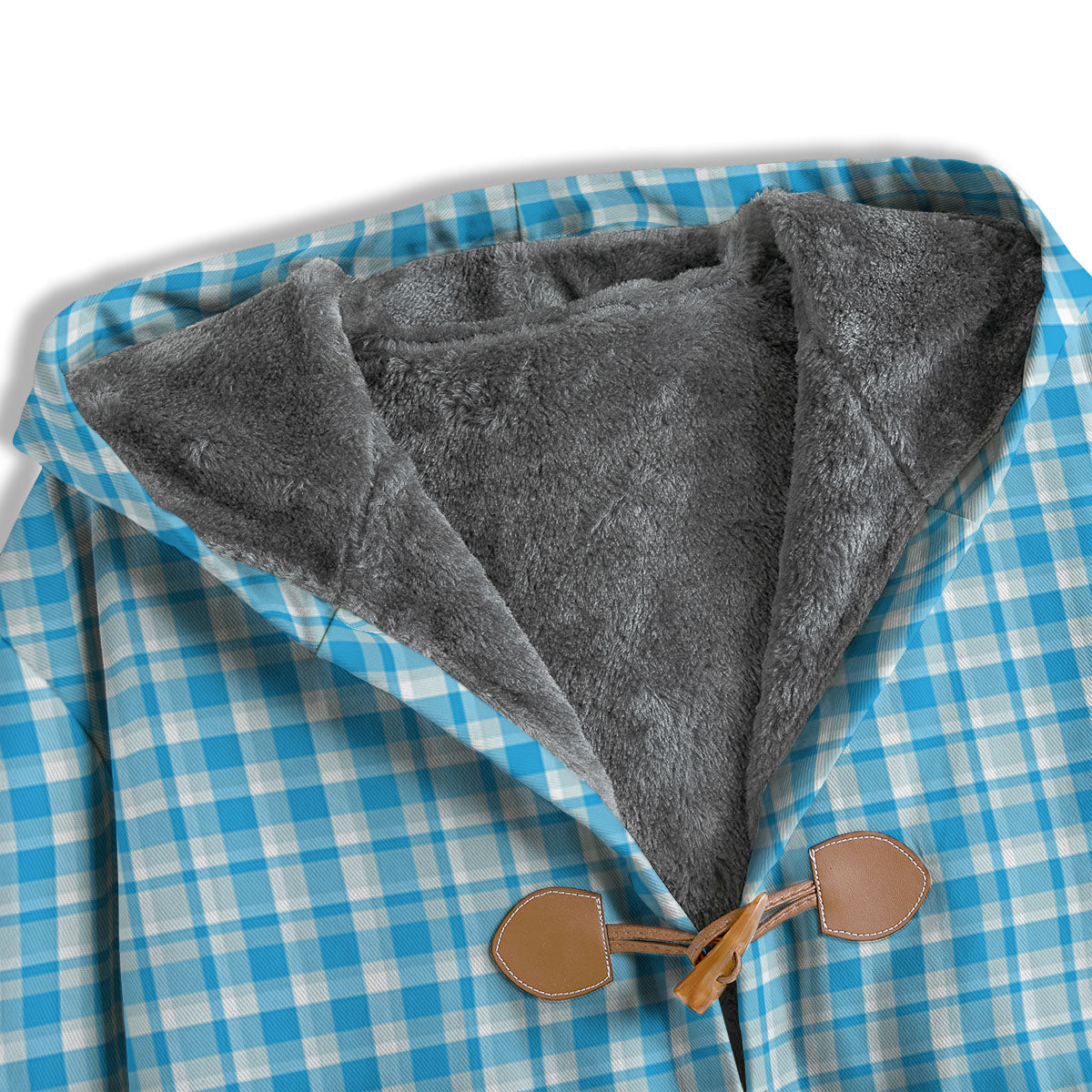 Madras Blue Print Pattern Men's Windbreaker Jacket-grizzshop