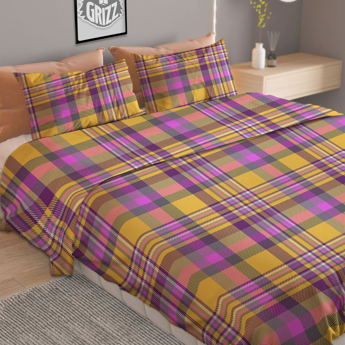 Marble White Gray Print Pattern Duvet Cover Bedding Set