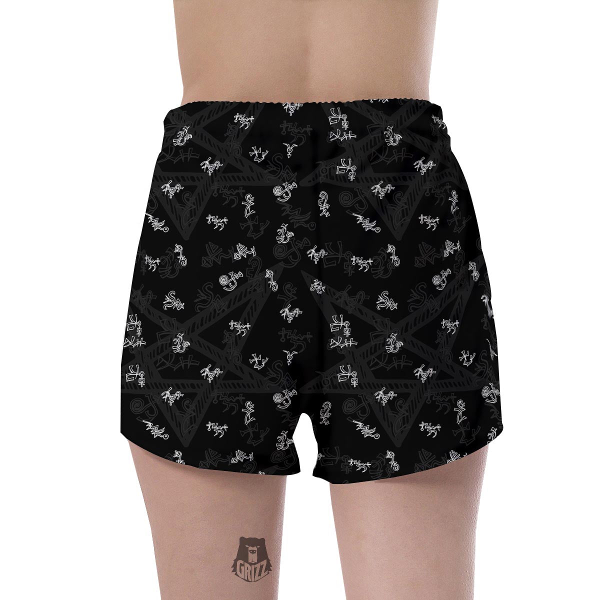 Magic Symbol Gothic Witch Women's Shorts-grizzshop