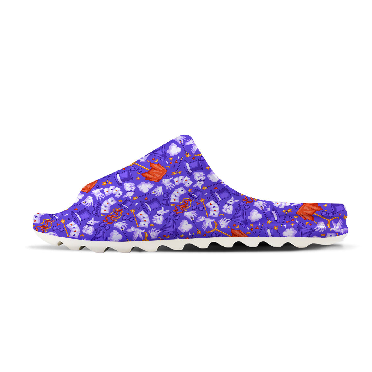 Magician Purple Show Print Pattern Sandals-grizzshop
