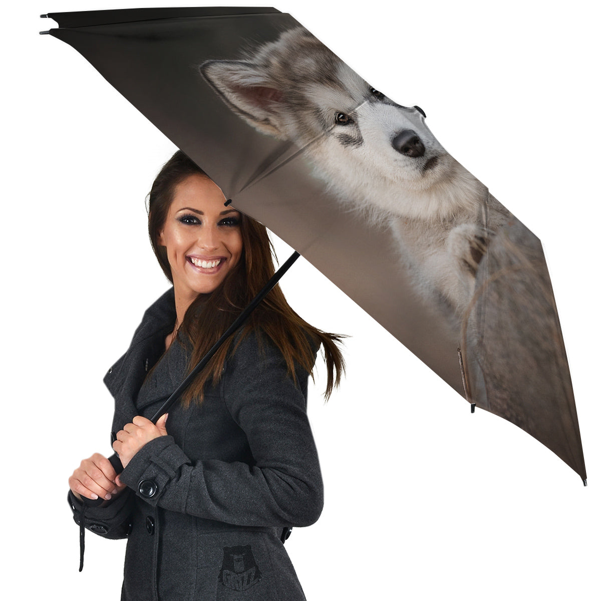 Malamute Alaskan Cute Print Umbrella-grizzshop