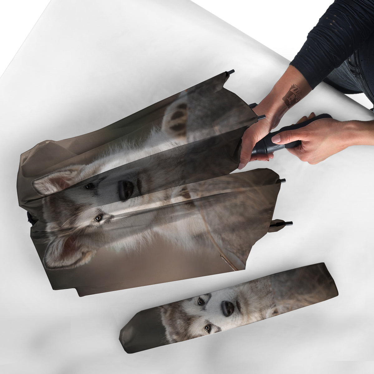 Malamute Alaskan Cute Print Umbrella-grizzshop