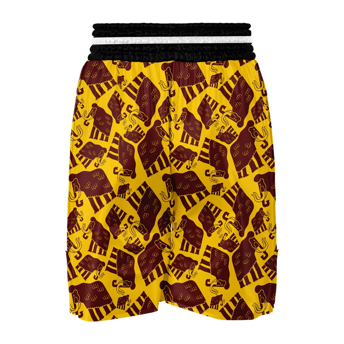 Mammoth Pattern Print Boxing Shorts-grizzshop