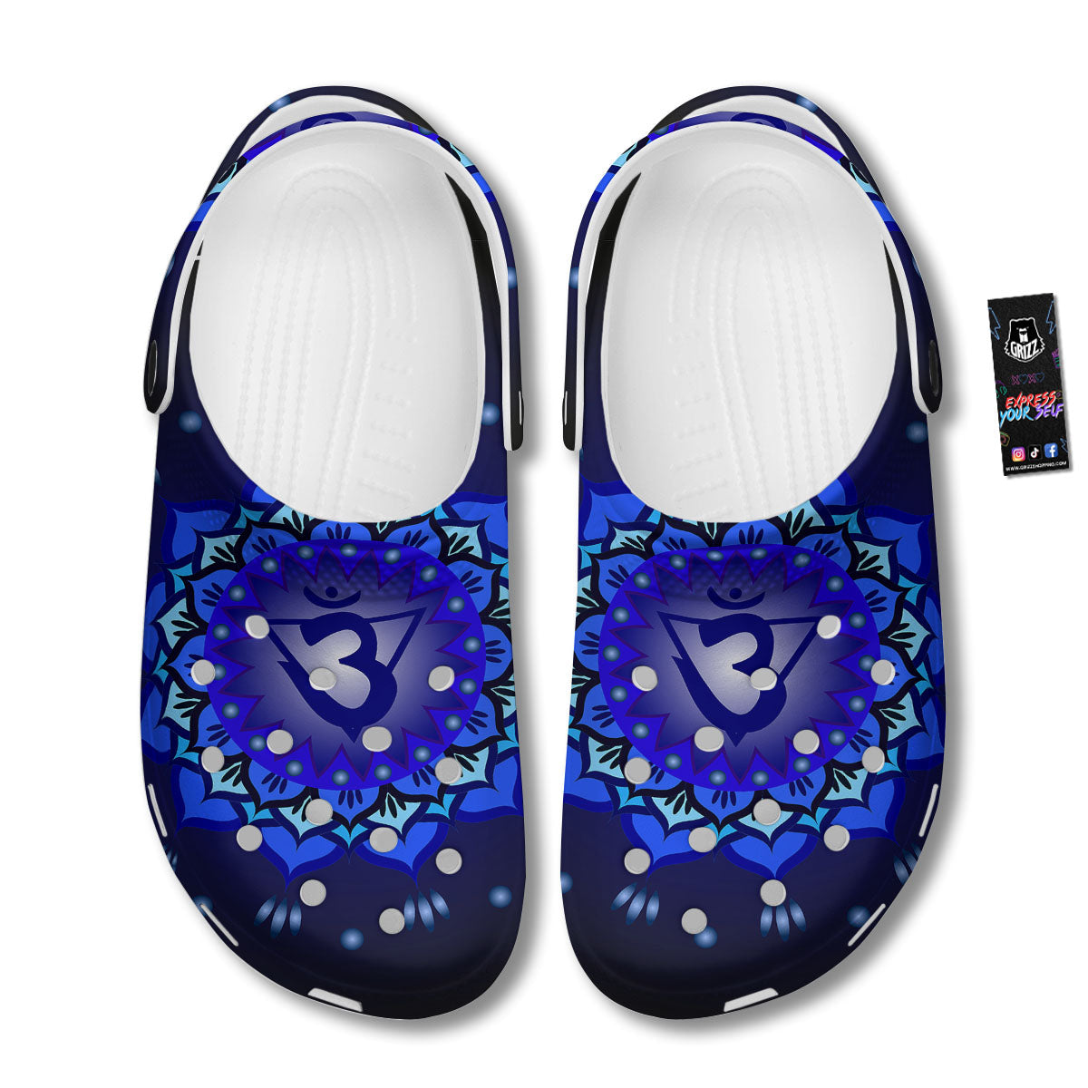 Mandala Ajna Chakra Print Clog-grizzshop