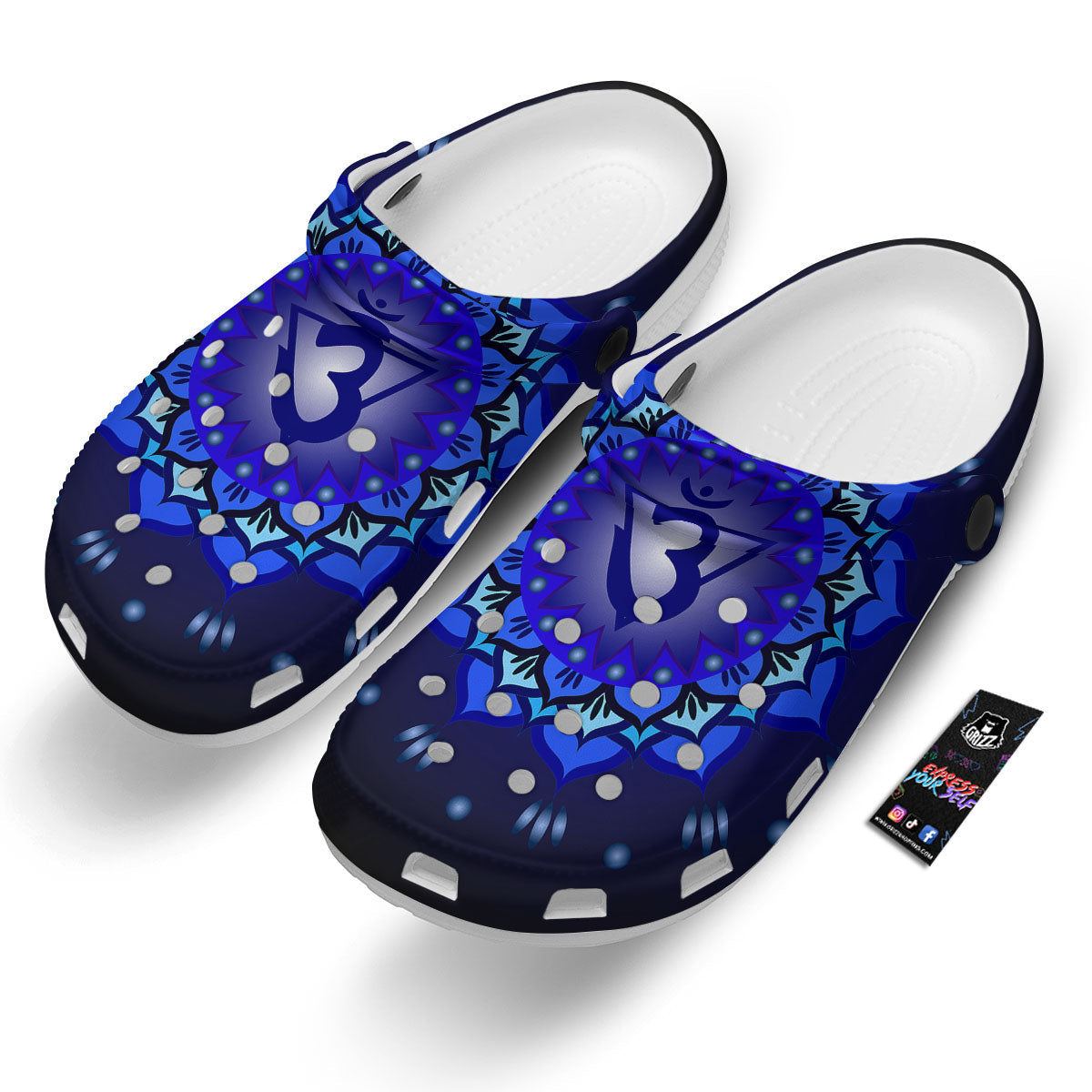 Mandala Ajna Chakra Print Clog-grizzshop