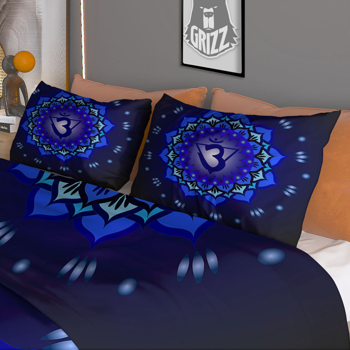 Mandala Ajna Chakra Print Duvet Cover Bedding Set