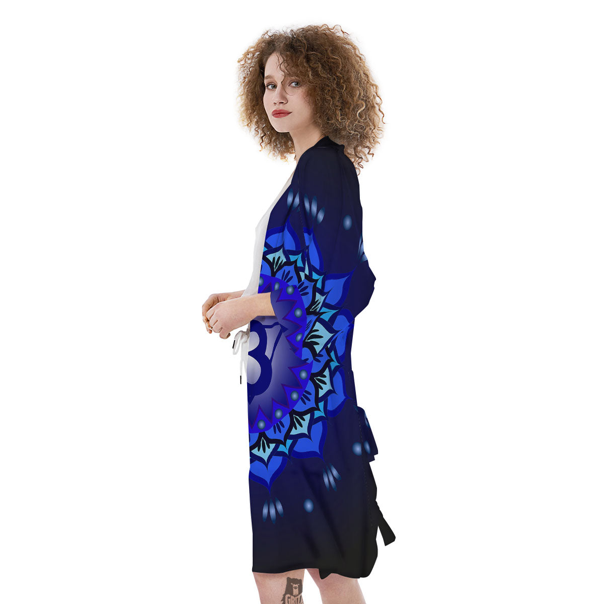 Mandala Ajna Chakra Print Kimono-grizzshop
