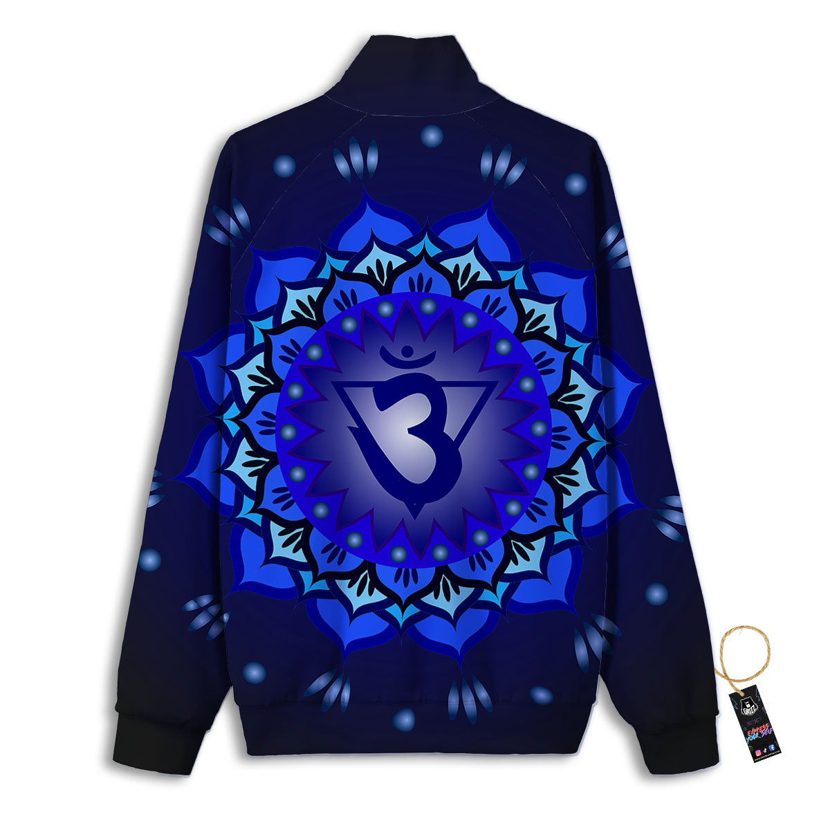 Mandala Ajna Chakra Print Track Jacket-grizzshop