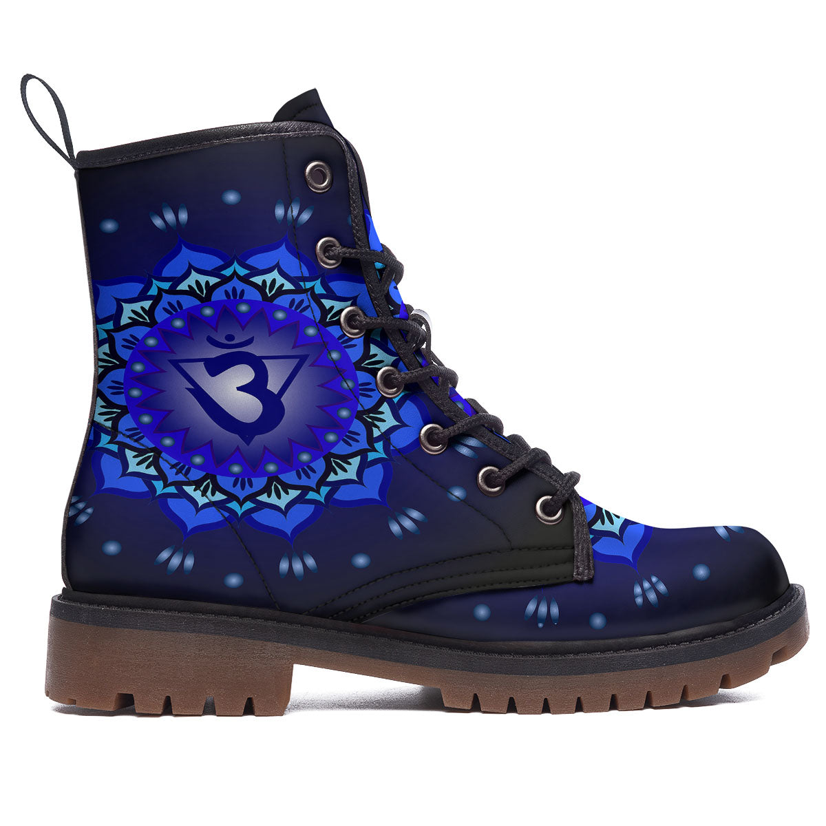 Mandala Ajna Chakra Print Work Boots-grizzshop