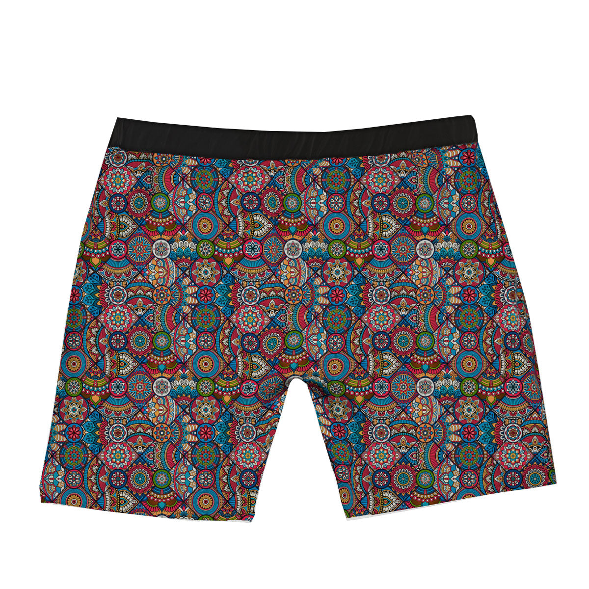 Mandala Bohemian Colorful Print Pattern Boxer Briefs-grizzshop