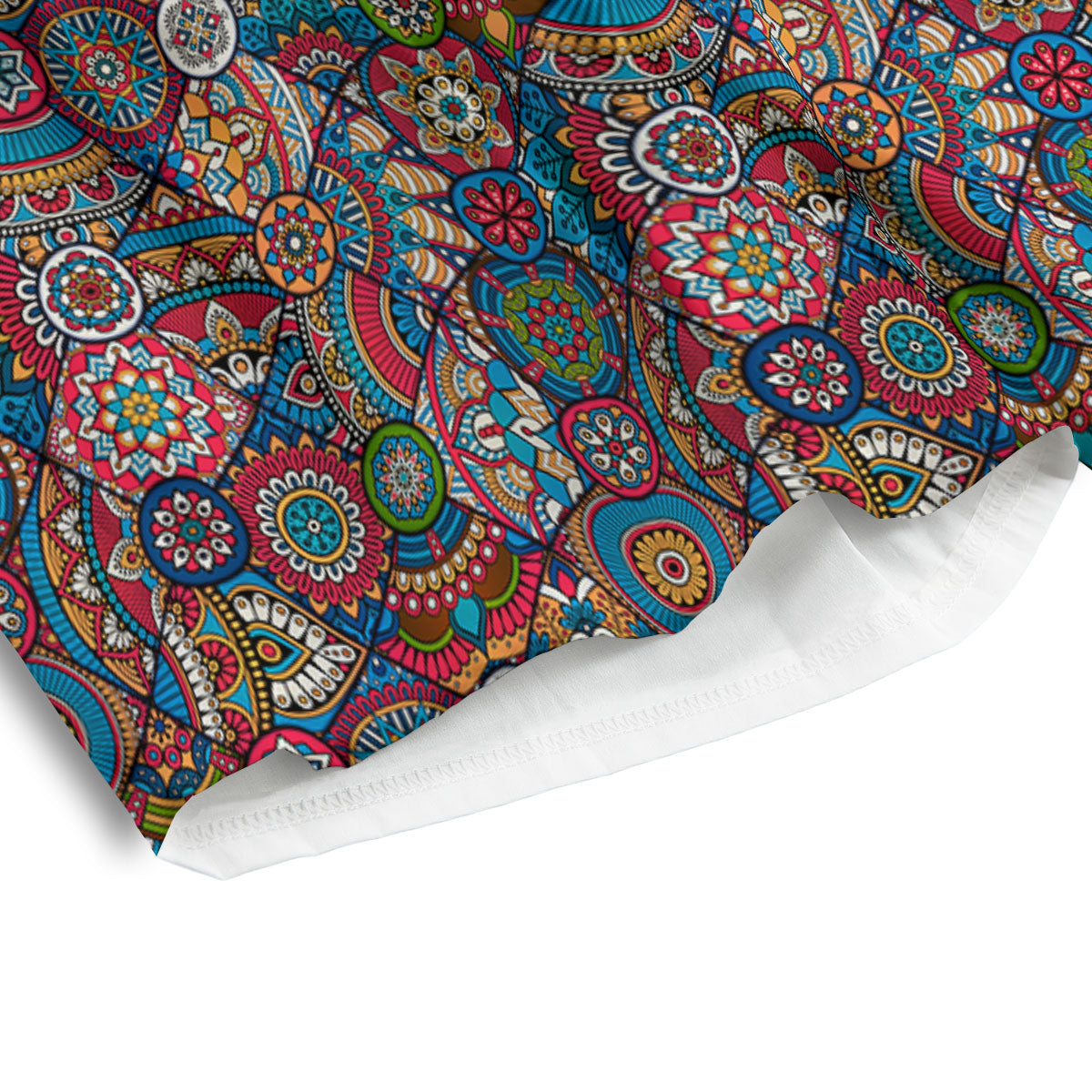 Mandala Bohemian Colorful Print Pattern Men's Athletic Shorts