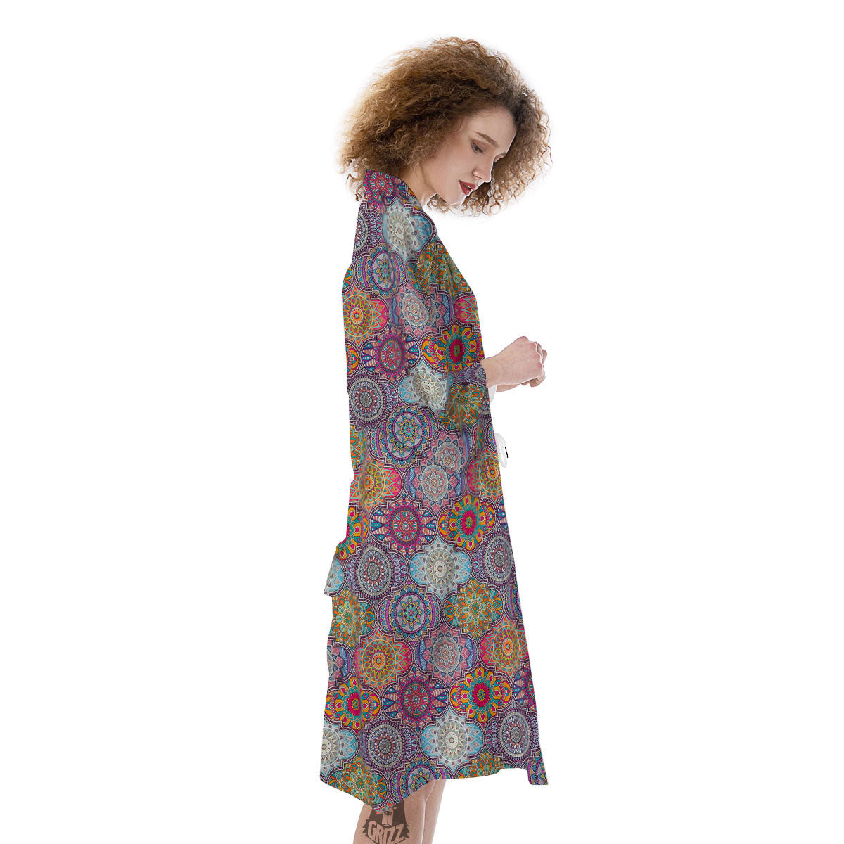 Mandala Bohemian Indian Print Pattern Kimono-grizzshop