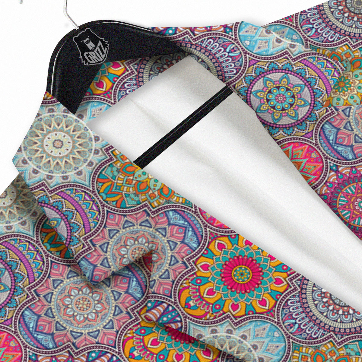 Mandala Bohemian Indian Print Pattern Men's Sport Coat-grizzshop