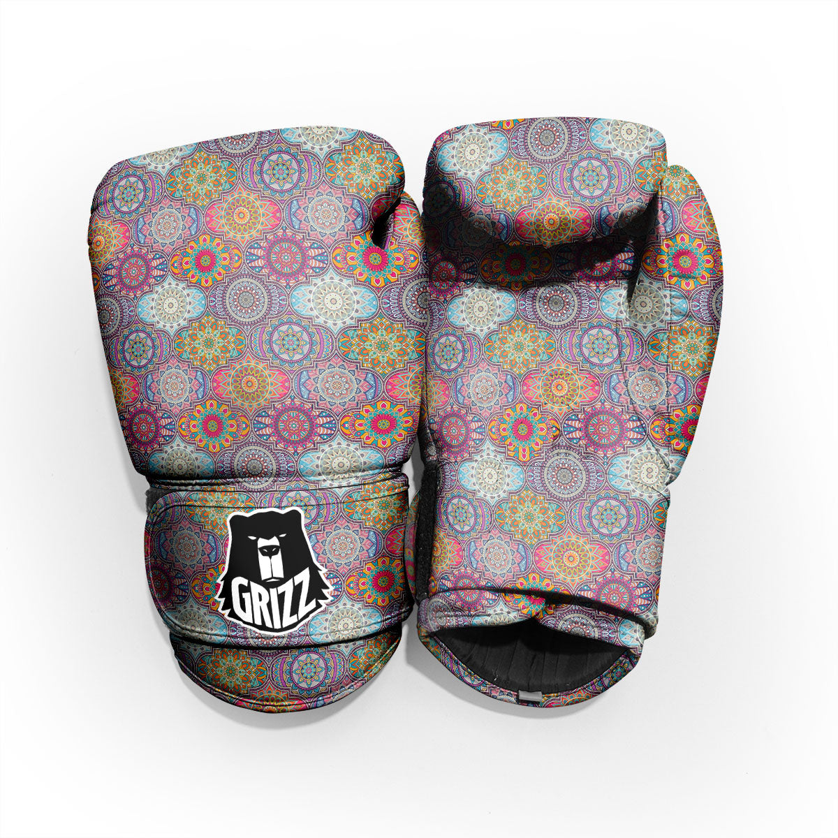 Mandala Bohemian Indian Print Pattern Pro Boxing Glove