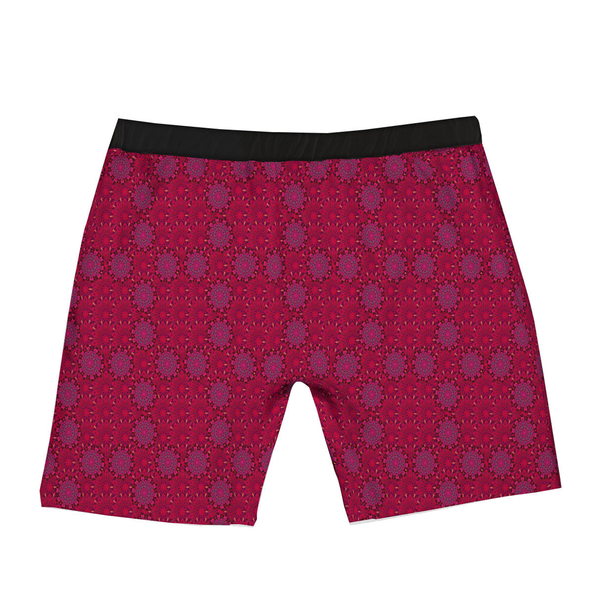 Mandala Bohemian Magenta Print Pattern Boxer Briefs-grizzshop