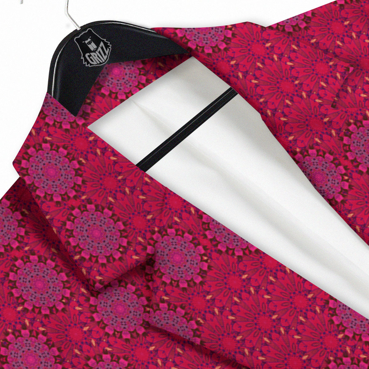 Mandala Bohemian Magenta Print Pattern Men's Sport Coat-grizzshop