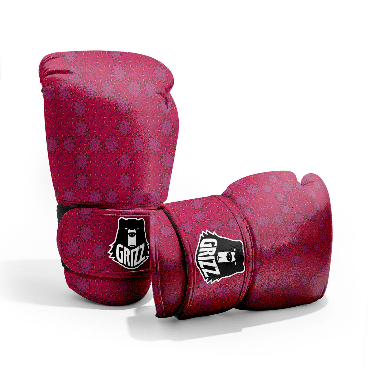 Mandala Bohemian Magenta Print Pattern Pro Boxing Glove