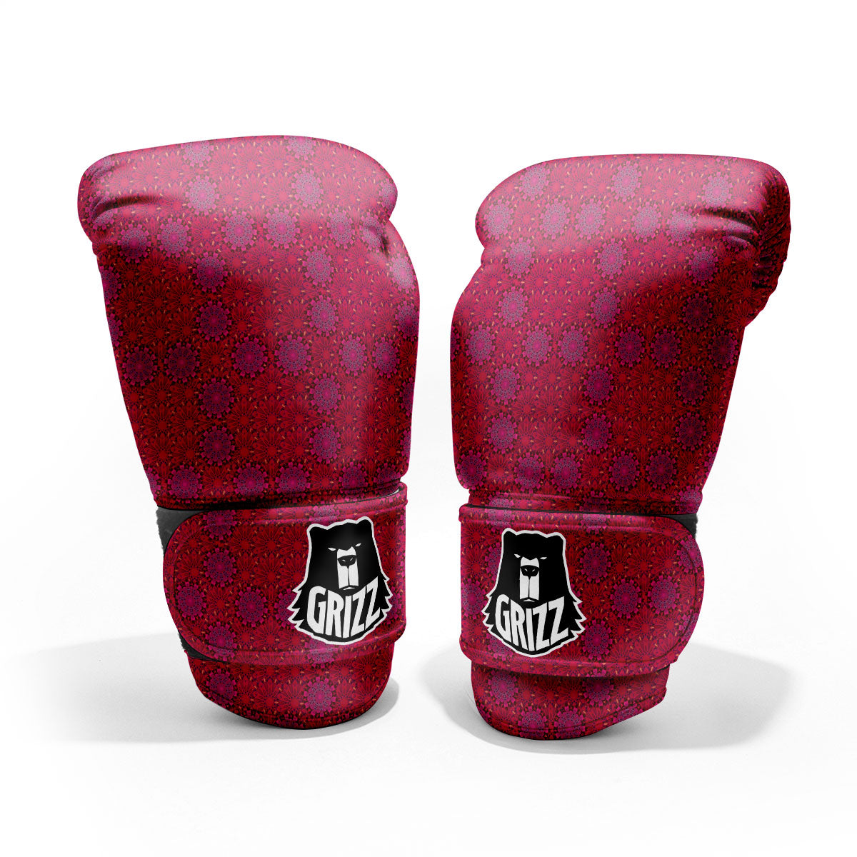 Mandala Bohemian Magenta Print Pattern Pro Boxing Glove