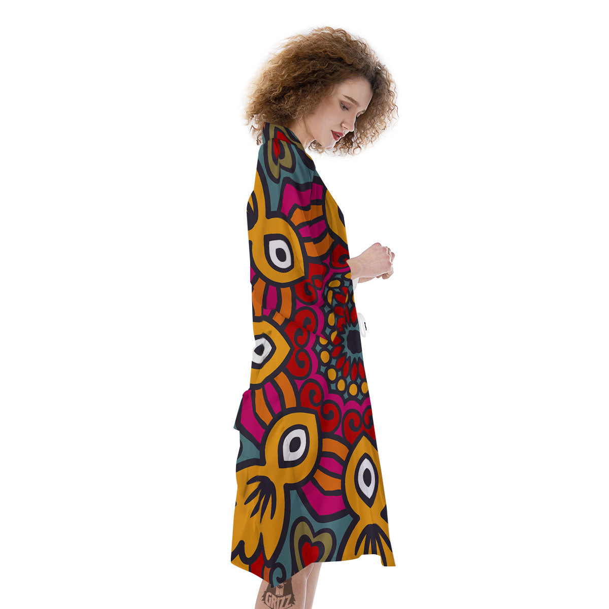 Mandala Bohemian Native Print Pattern Kimono-grizzshop