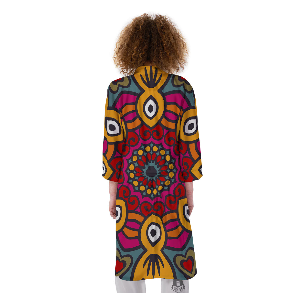 Mandala Bohemian Native Print Pattern Kimono-grizzshop