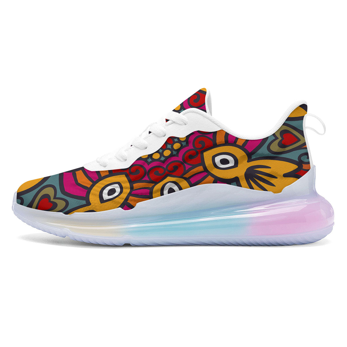 Mandala Bohemian Native Print Pattern Running Sneakers-grizzshop