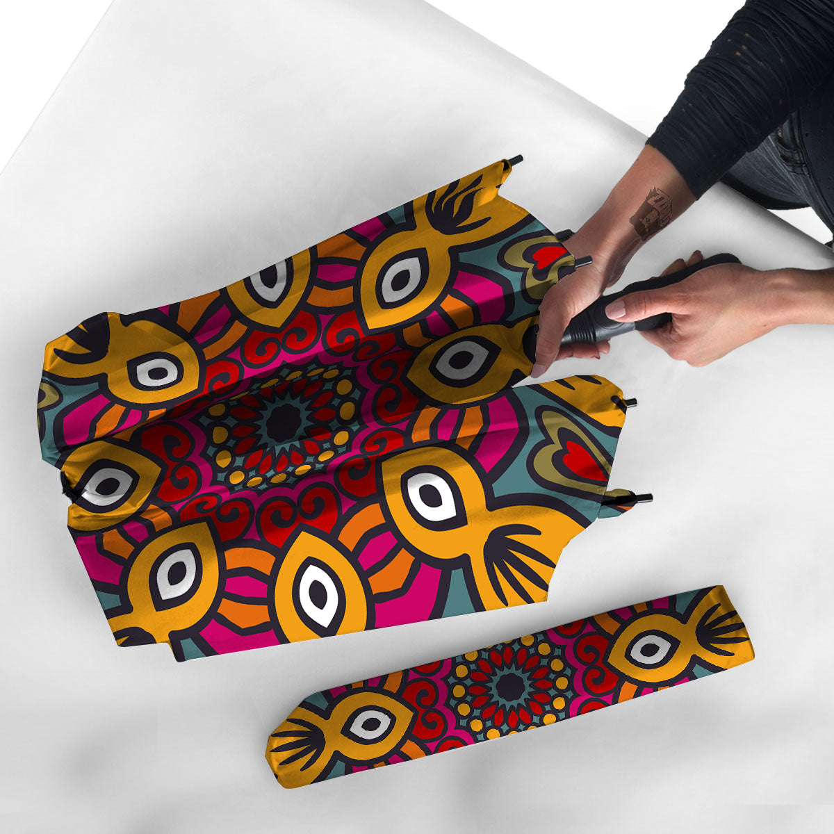 Mandala Bohemian Native Print Pattern Umbrella-grizzshop