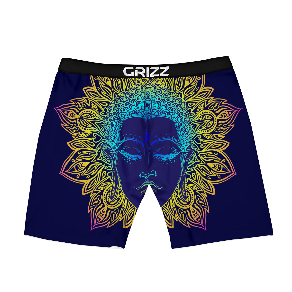 Mandala Buddha Colorful Print Boxer Briefs-grizzshop