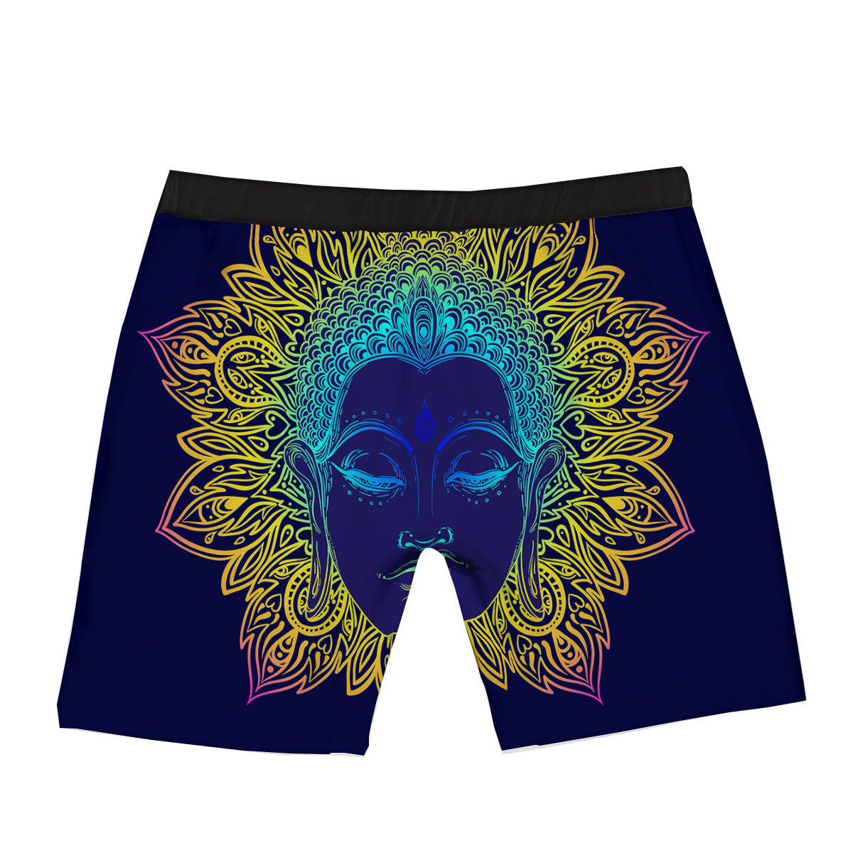 Mandala Buddha Colorful Print Boxer Briefs-grizzshop