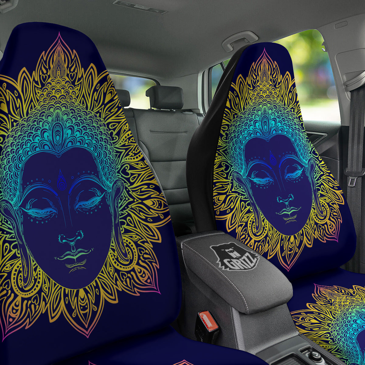Mandala Buddha Colorful Print Car Seat Covers-grizzshop