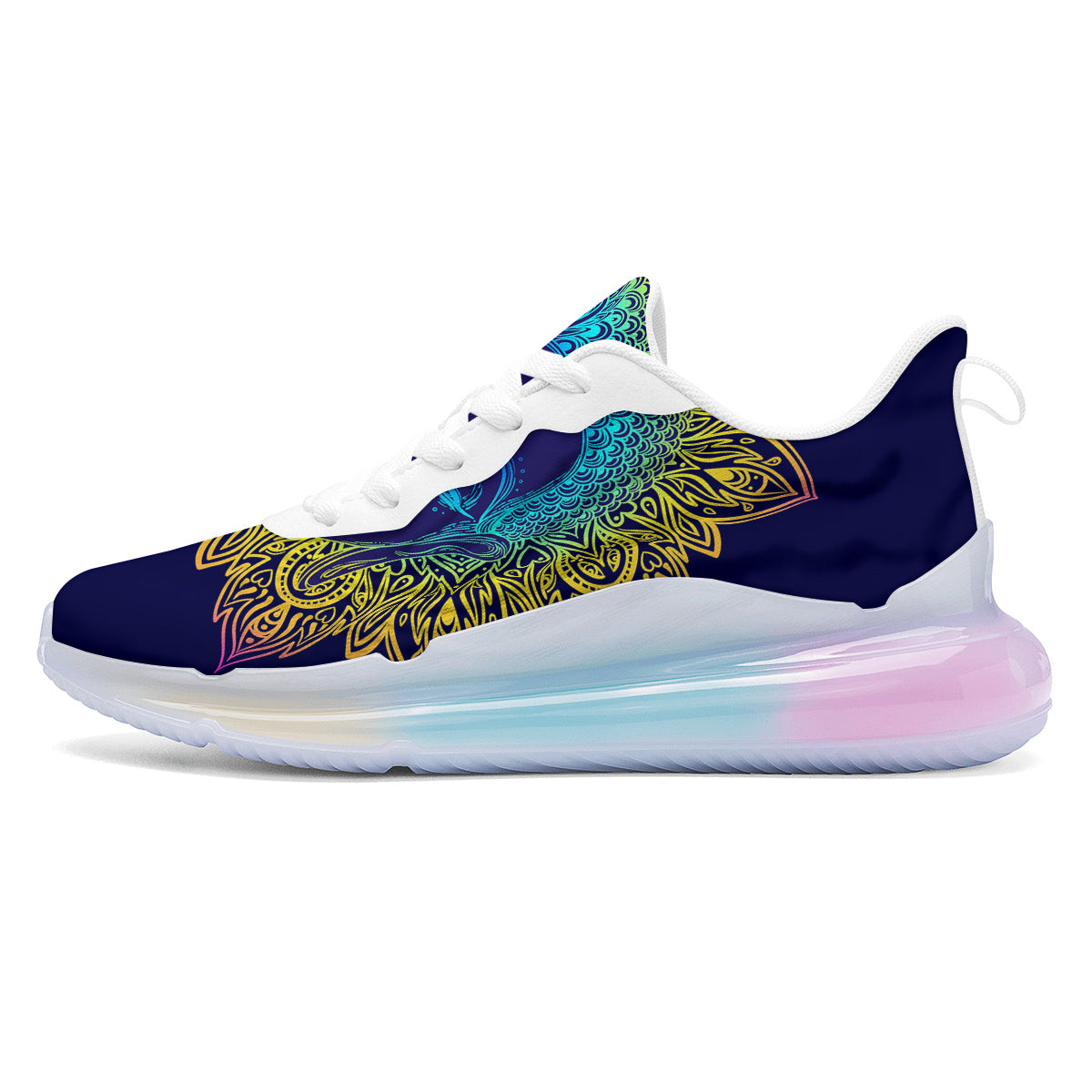 Mandala Buddha Colorful Print Running Sneakers-grizzshop
