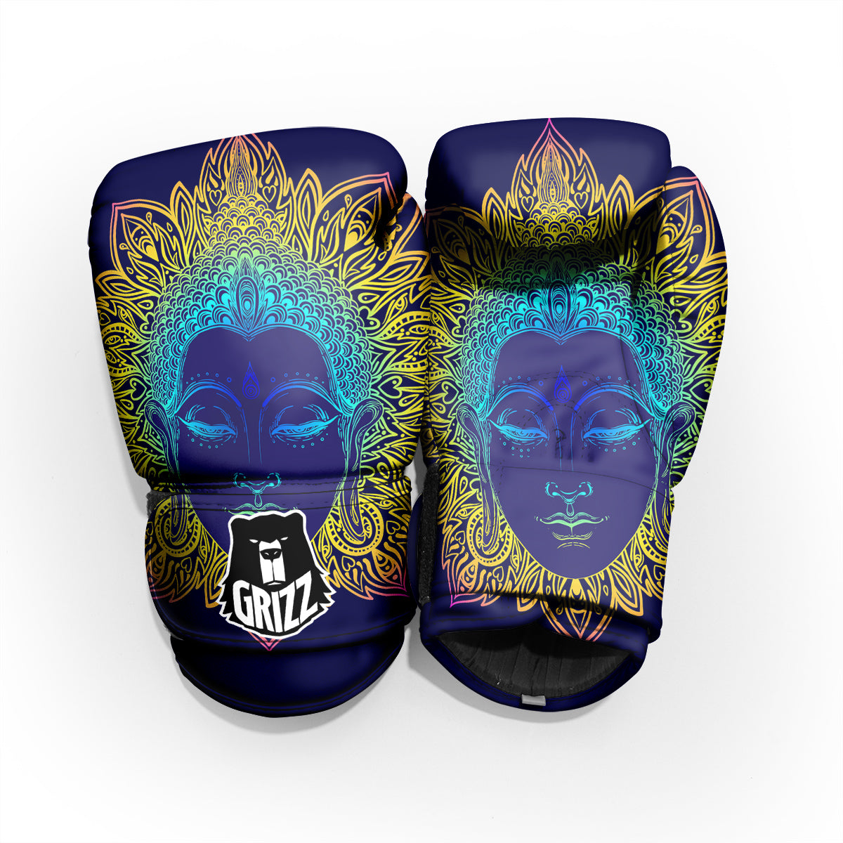 Mandala Buddha Colorful Print Pro Boxing Glove