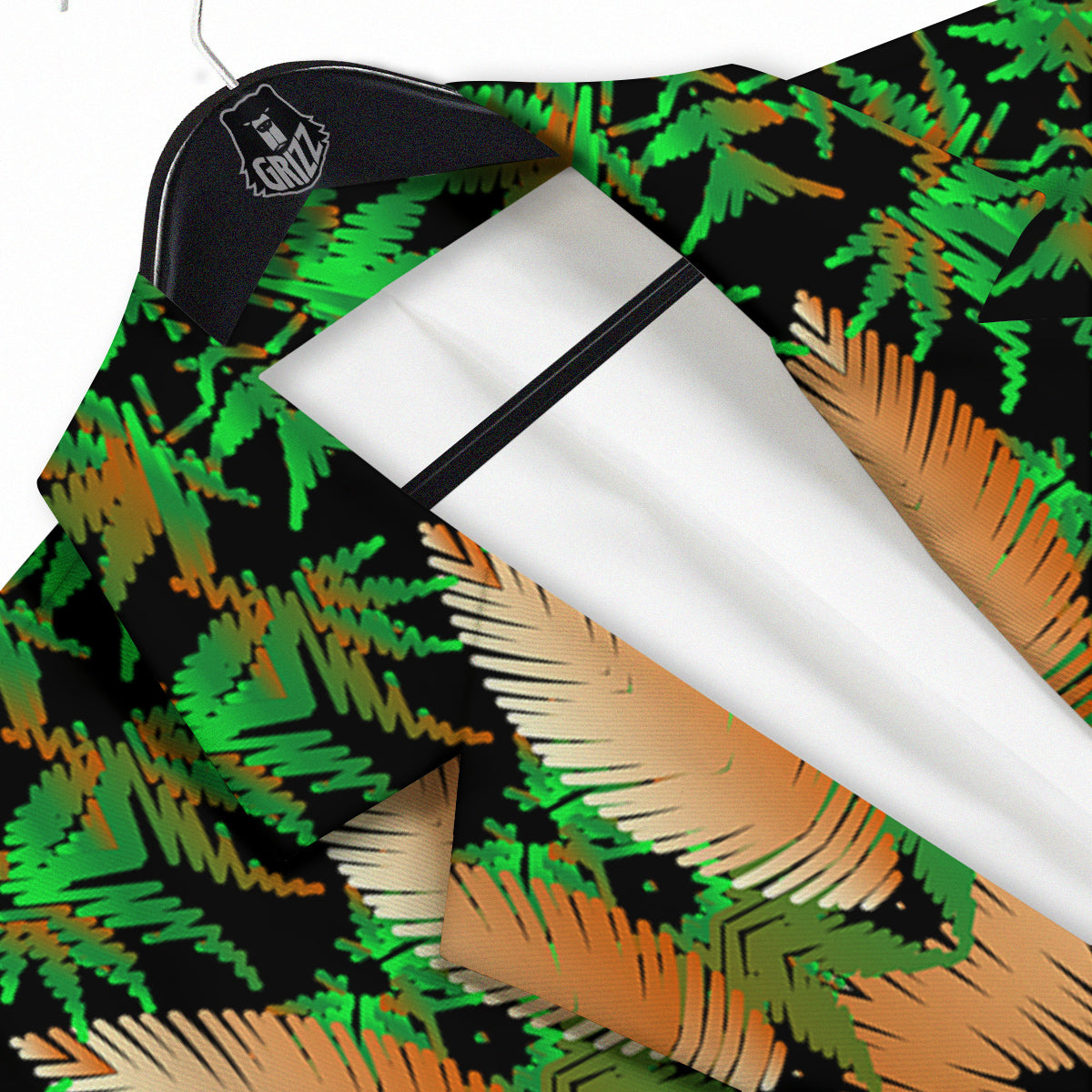 Mandala Cannabis Leaf Print Men's Sport Coat-grizzshop