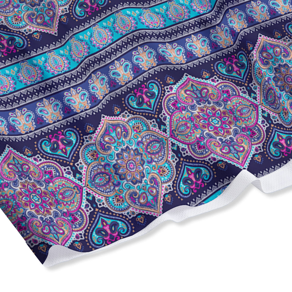 Mandala Ethnic Bohemian Print Pattern Mesh Shorts