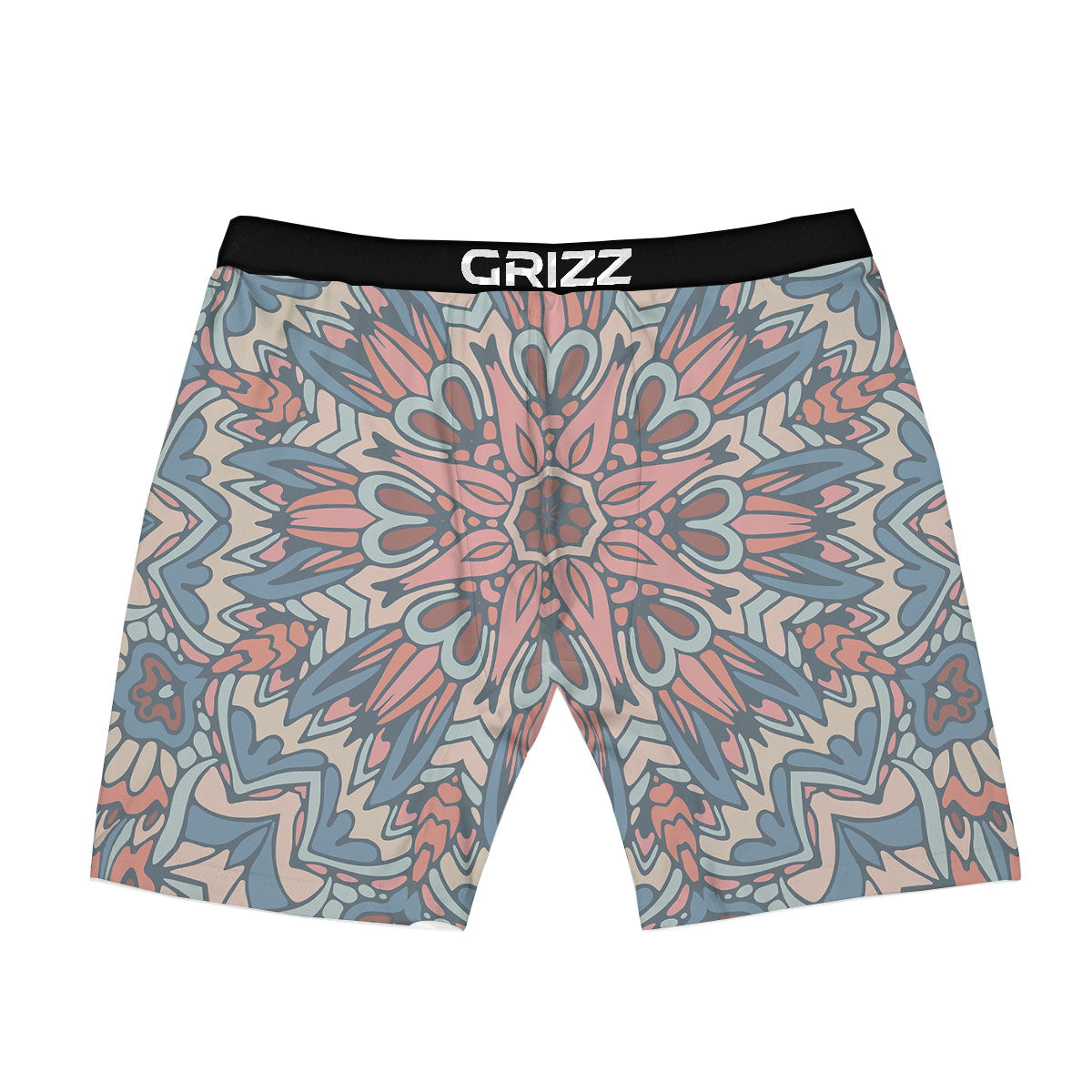 Mandala Ethnic Pastel Print Boxer Briefs-grizzshop