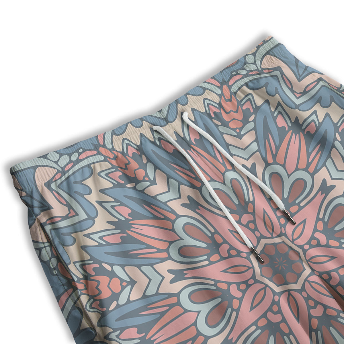 Mandala Ethnic Pastel Print Men's Athletic Shorts