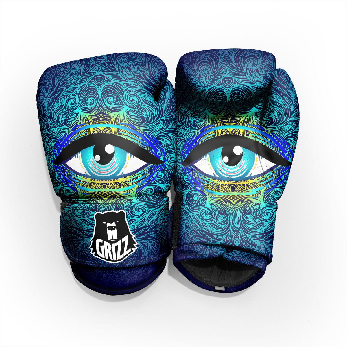 Mandala Eye Of Providence Print Pro Boxing Glove