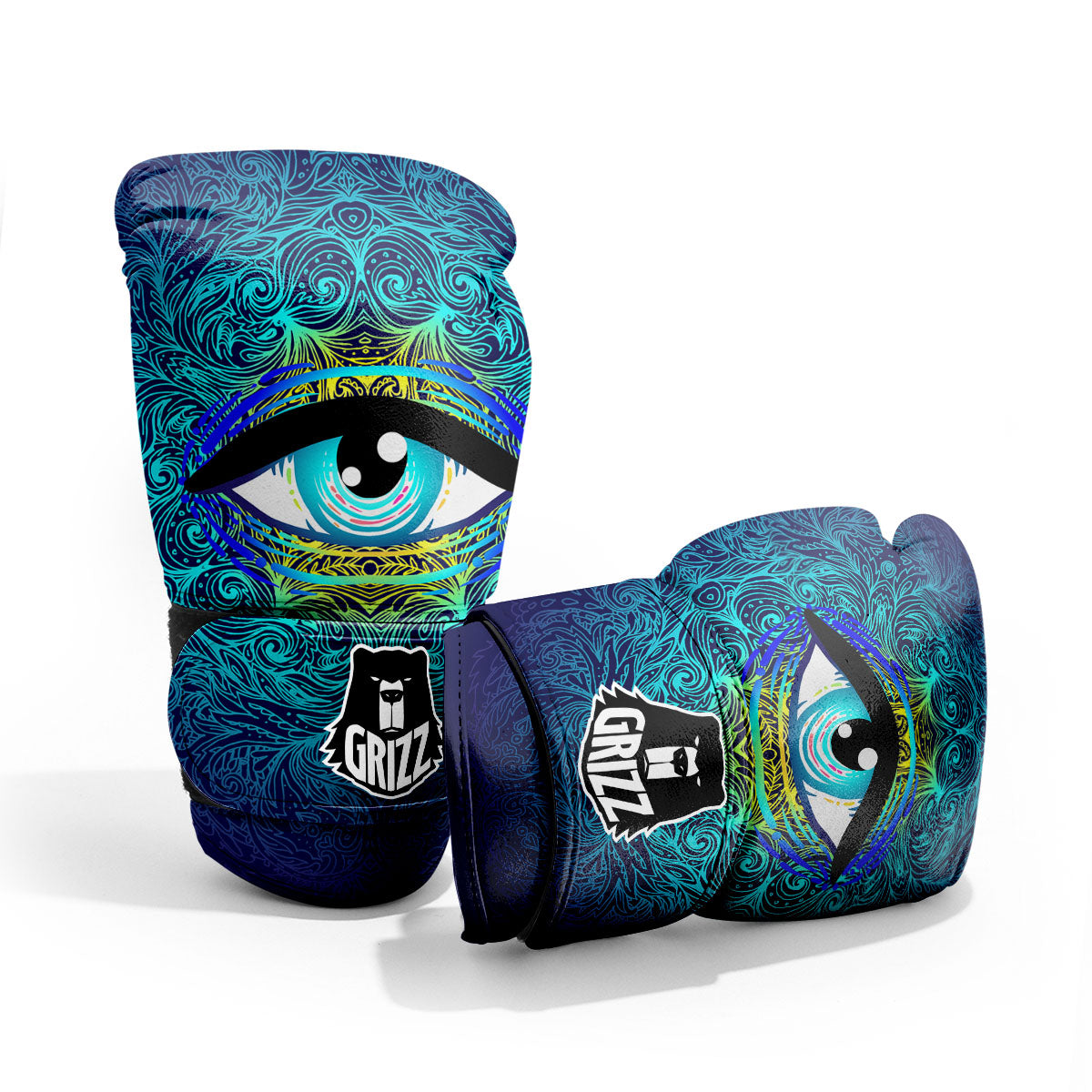 Mandala Eye Of Providence Print Pro Boxing Glove